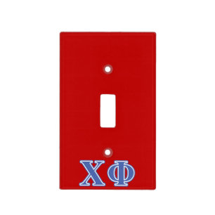 Chi Phi Blue Letters Light Switch Cover