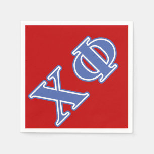 Chi Phi Blue Letters Napkins
