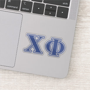 Chi Phi Blue Letters Sticker