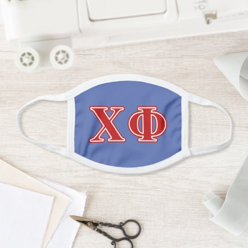 Chi Phi Red Letters Face Mask