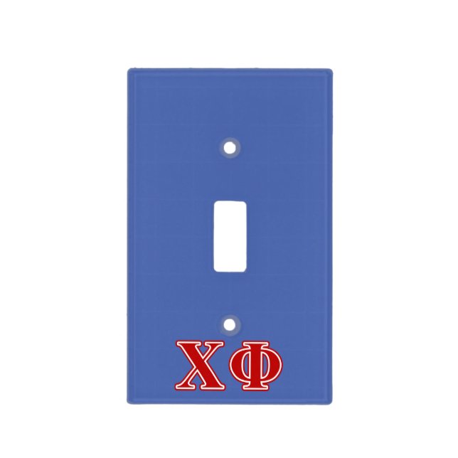 Chi Phi Red Letters Light Switch Cover (Front)