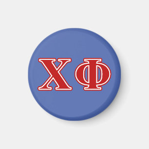 Chi Phi Red Letters Magnet