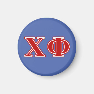 Chi Phi Red Letters Magnet
