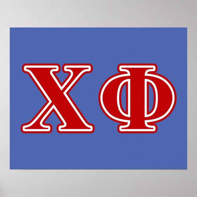 Chi Phi Red Letters Poster (Front)