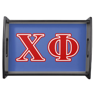 Chi Phi Red Letters Serving Tray