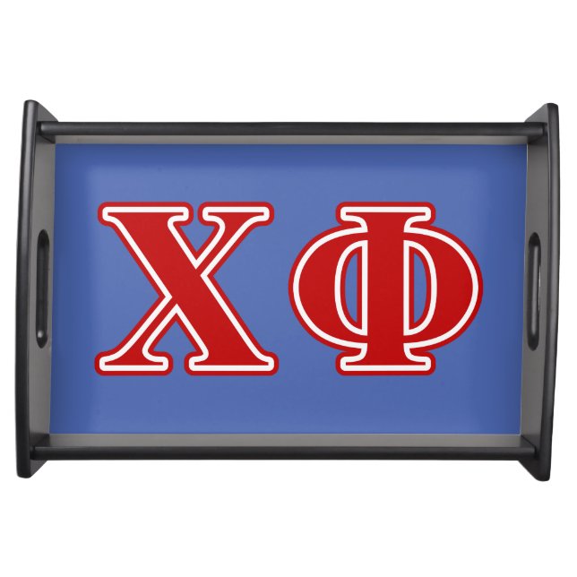 Chi Phi Red Letters Serving Tray (Front)