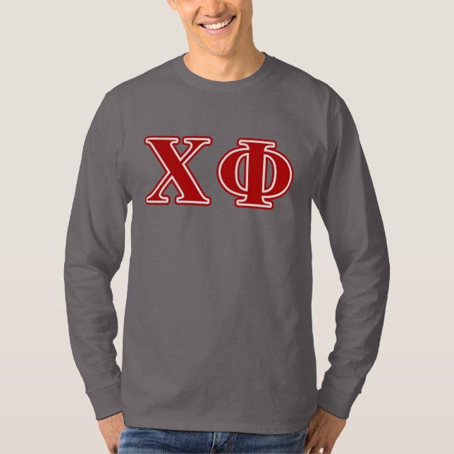 Chi Phi Red Letters T-Shirt (Front)