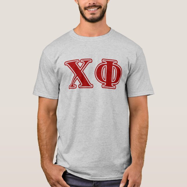 Chi Phi Red Letters T-Shirt (Front)