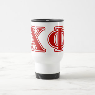 Chi Phi Red Letters Travel Mug