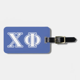 Chi Phi White and Blue Letters Luggage Tag
