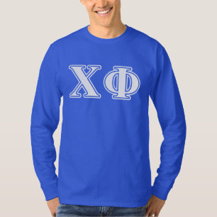 Chi Phi White and Blue Letters T-Shirt