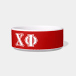 Chi Phi White Letters Bowl<br><div class="desc">Check out these official Chi Phi designs! Personalize your own Greek merchandise on Zazzle.com! Click the Customize button to insert your own name, class year, or club to make a unique product. Try adding text using various fonts & view a preview of your design! Zazzle's easy to customize products have...</div>