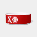 Chi Phi White Letters Bowl<br><div class="desc">Check out these official Chi Phi designs! Personalize your own Greek merchandise on Zazzle.com! Click the Customize button to insert your own name, class year, or club to make a unique product. Try adding text using various fonts & view a preview of your design! Zazzle's easy to customize products have...</div>