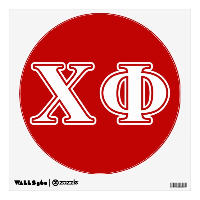 Chi Phi White Letters Wall Sticker (Front)