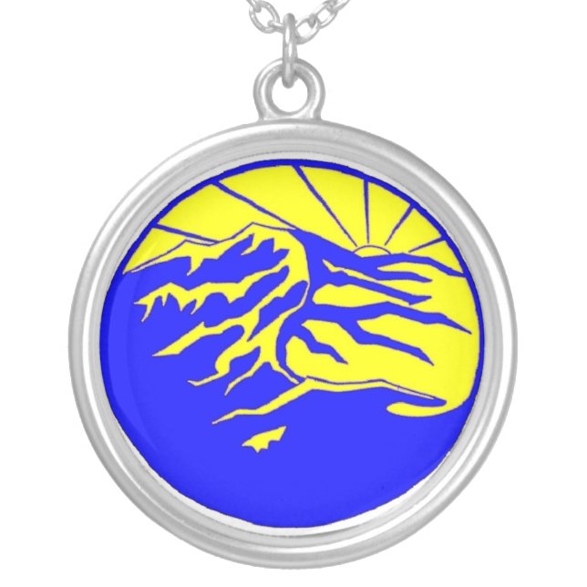 Ch'i P'ing Tao Tai Chi Ur Silver Plated Necklace (Front)