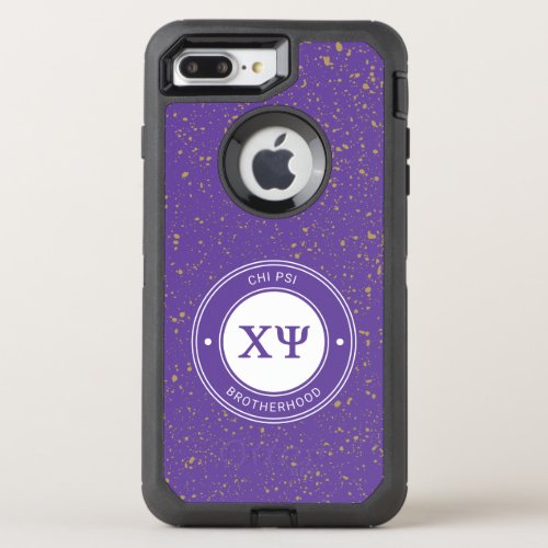 Chi Psi  Badge OtterBox Defender iPhone 8 Plus7 Plus Case