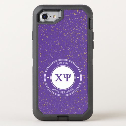 Chi Psi  Badge OtterBox Defender iPhone SE87 Case