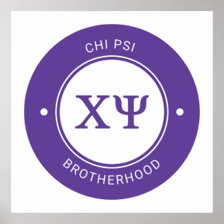 Chi Psi | Badge Poster