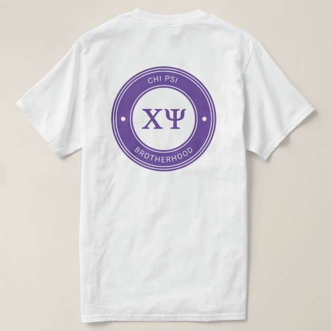 Chi Psi | Badge T-Shirt (Design Back)