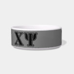 Chi Psi Black Letters Bowl<br><div class="desc">Check out these official Chi Psi designs! Personalize your own Greek merchandise on Zazzle.com! Click the Customize button to insert your own name, class year, or club to make a unique product. Try adding text using various fonts & view a preview of your design! Zazzle's easy to customize products have...</div>