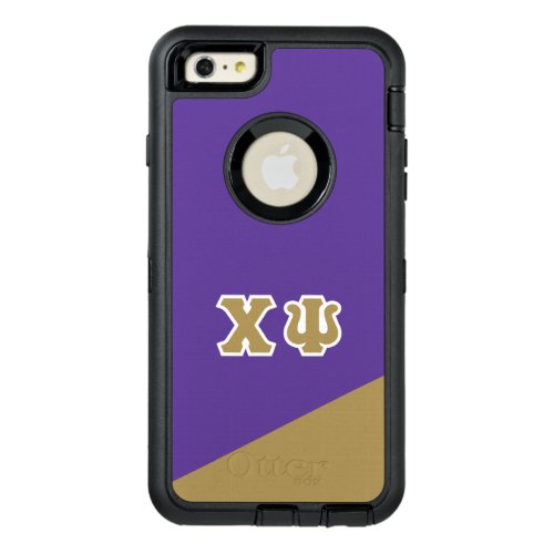 Chi Psi  Greek Letters OtterBox Defender iPhone Case