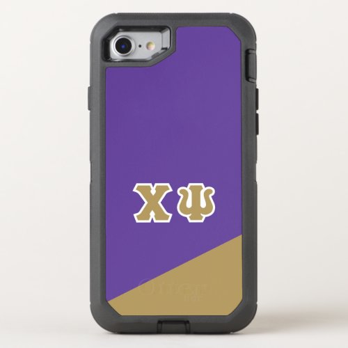 Chi Psi  Greek Letters OtterBox Defender iPhone SE87 Case