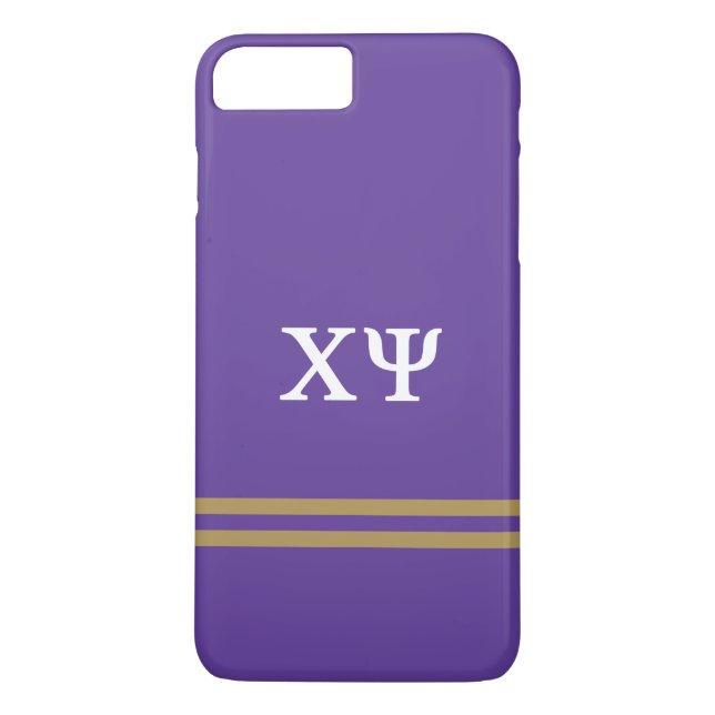 Chi Psi | Sport Stripe Case-Mate iPhone Case (Back)
