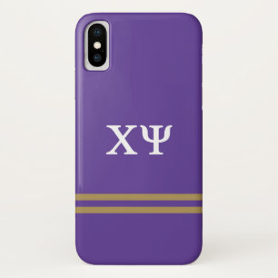 Chi Psi   Sport Stripe iPhone X Case