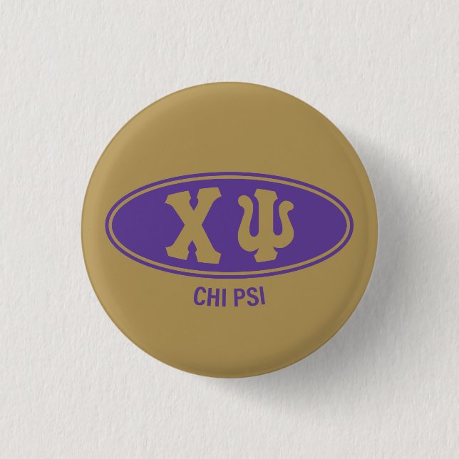 Chi Psi | Vintage Button (Front)