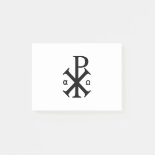 Chi Rho Christian Symbol Post-it Notes