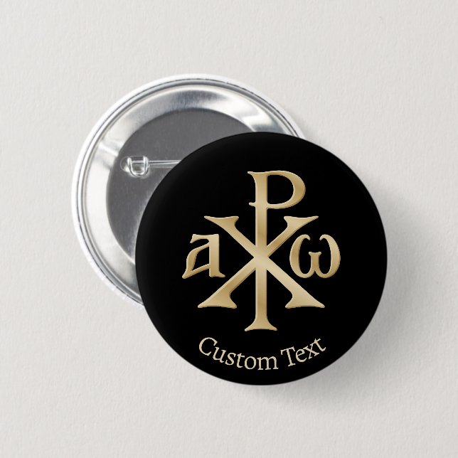 Chi Rho Christogram Button (Front & Back)