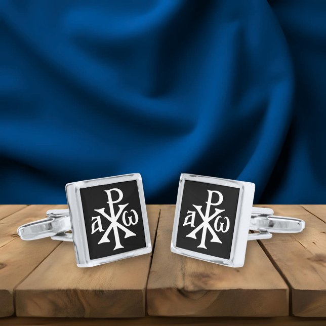 Chi Rho Christogram Cufflinks (Creator Uploaded)