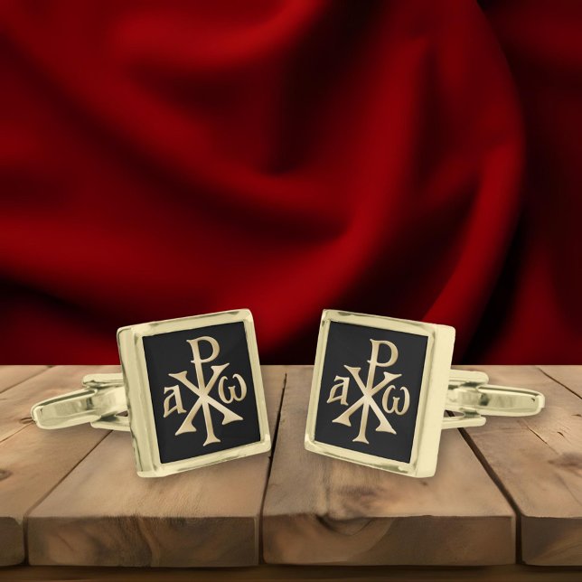 Chi Rho Christogram Cufflinks (Creator Uploaded)