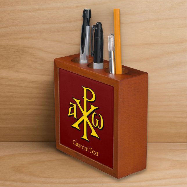 Chi Rho Christogram Desk Organizer (Creator Uploaded)