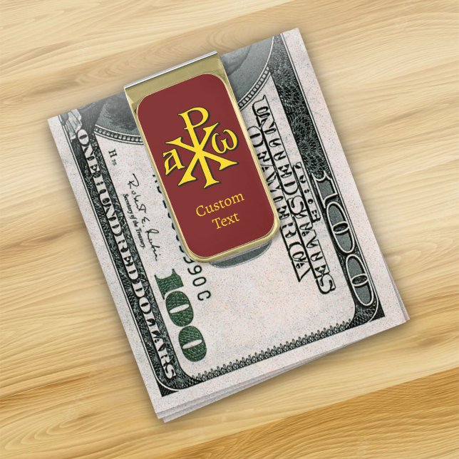 Chi Rho Christogram Gold Finish Money Clip (Creator Uploaded)