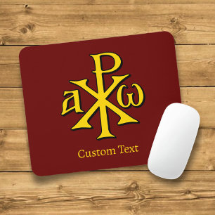 Chi Rho Christogram Mouse Pad