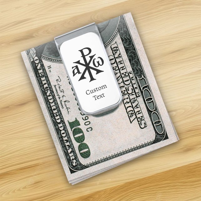 Chi Rho Christogram Silver Finish Money Clip (Creator Uploaded)