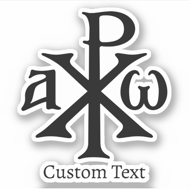 Chi Rho Christogram Sticker (Front)