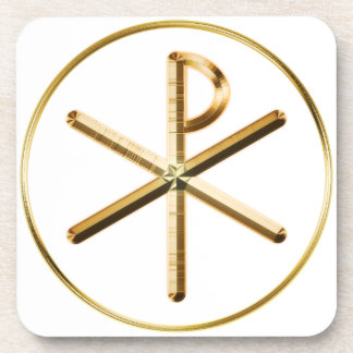Chi-Rho glow Beverage Coaster