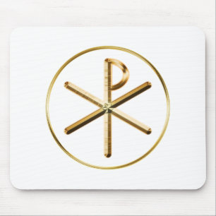 Chi-Rho glow Mouse Pad