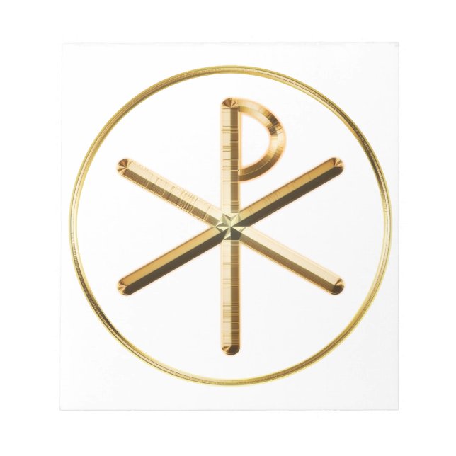 Chi-Rho glow Notepad (Front)