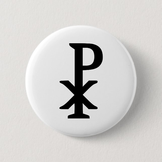 Chi rho - Jesus Button (Front)