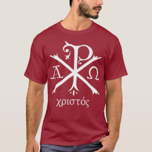 Chi Rho Jesus Christ Christian Ancient Monogram T-Shirt