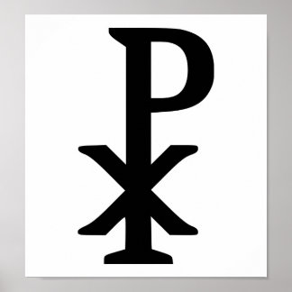 Chi rho - Jesus Poster