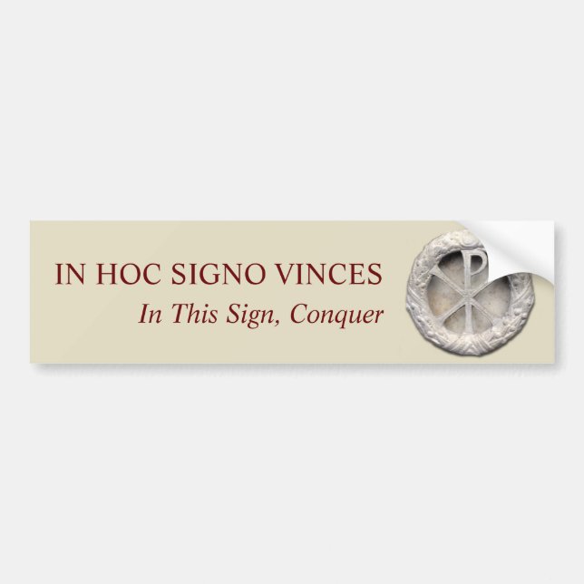 Chi Rho Sign Bumper Sticker (Front)