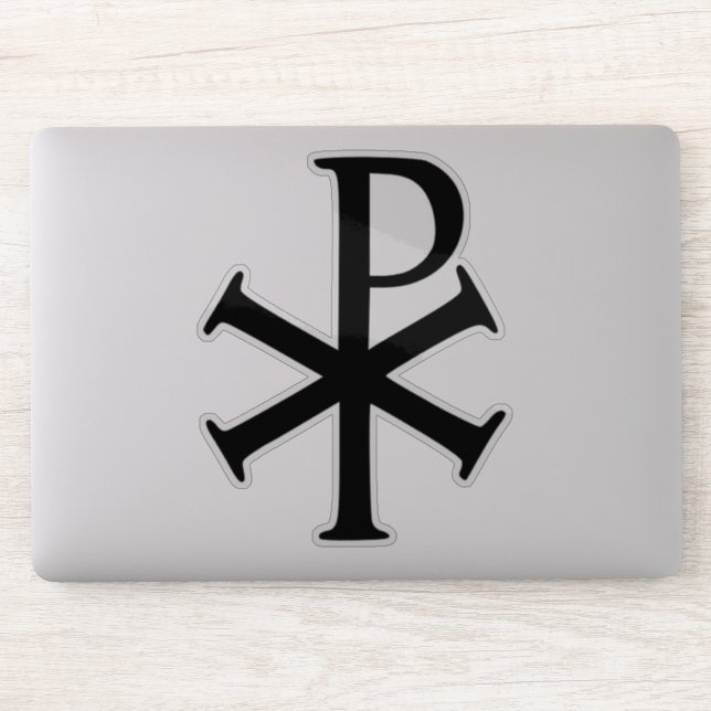 Chi Rho Sticker (Computer)