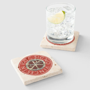 Chi-Rho Stone Coaster