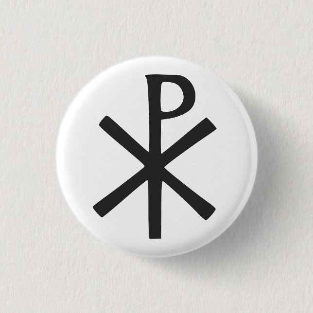Chi Rho symbol Button (Front)
