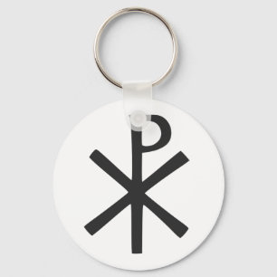 Chi Rho symbol Keychain
