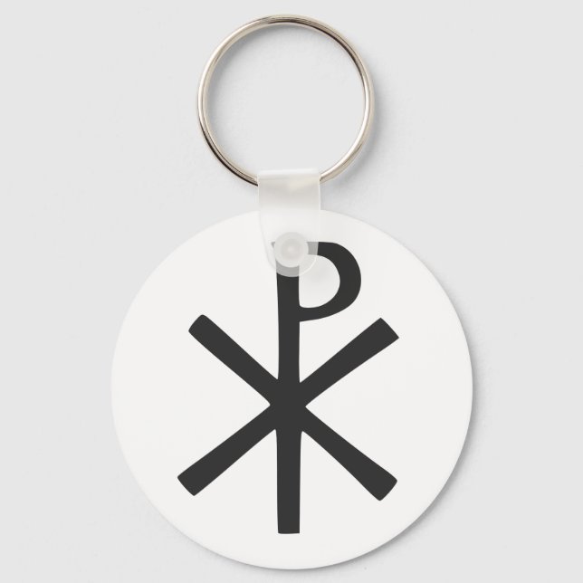 Chi Rho symbol Keychain (Front)
